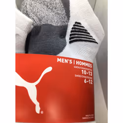 PUMA Mens No Show Socks  White 10 Pair