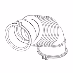 Samsung DC67-00467A Washer Dispenser Hose Genuine Original Equipment Manufacturer (OEM) part