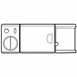Samsung DD59-01002A Dishwasher Detergent Dispenser Gray