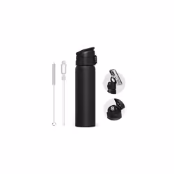 AquaStand Magnetic Bottle 700ml | Stainless Steel Insulated Water Bottle with Straw Lid, Sport Bottle with MagSafe Compatible ...