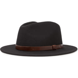 Brixton Messer Fedora Hat, black, Size L