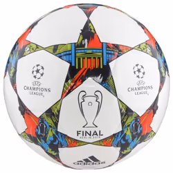 adidas Performance Finale Berlin Capitano Soccer Ball  White/Solar Blu