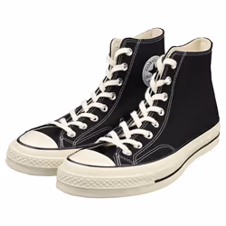 Converse Chuck 70 Hi Unisex Fashion Trainers in Black Egret - 8.5 UK - Additional view 5