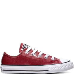 Converse Chuck Taylor All Star Ox Girls Trainers Pink Glitter UK 10-5 - UK 1-EU 33-US 1Y
