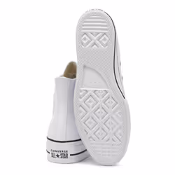Converse Chuck Taylor All Star Womens White Lift Clean Hi Trainers - UK 5 - Additional view 4