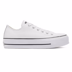 Converse Chuck Taylor All Star Womens White Lift Clean Ox Trainers - UK 4