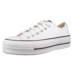 Converse Women's Chuck Taylor All Star Lift Clean Sneaker  White/Black
