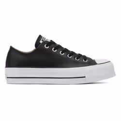 Converse Chuck Taylor All Star Womens Black Lift Clean Ox Trainers - UK 4