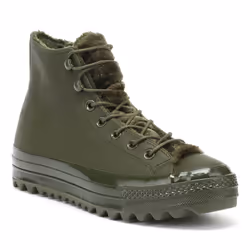 Converse All Star Lift Ripple Womens Green Hi Trainers - UK 4