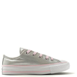 Converse CTAS OX 663671C Mouse/Pink Foam/White Junior 10-3 - UK 3-EU 35.5-US 3.5