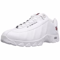 K-Swiss Men's ST329 CMF Sneaker, White/Navy/Red, 9.5 M