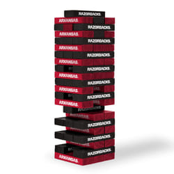Wild Sports NCAA College Arkansas Razorbacks Table Top Stackers Game   3 x 1 x .5