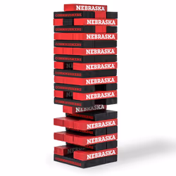 Wild Sports NCAA Nebraska Cornhuskers Table Top Stackers 3 x 1 x .5 Team Color