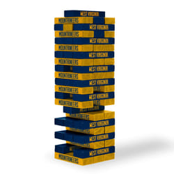 Wild Sports NCAA West Virginia Mountaineers Table Top Stackers 3 x 1 x .5  Team Color