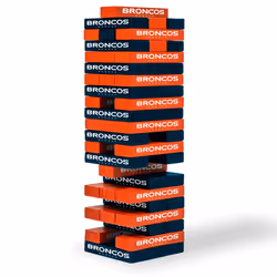 Wild Sports NFL Denver Broncos Table Top Stackers 3" x 1" x .5", Team Color