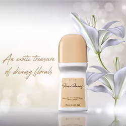 Avon Deodorant Roll-on Far away   Long-lasting Odor Protection with a Fresh Floral Scent  For Women  2.6 oz/ 75ml