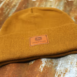 John Deere Mens Beanie-Carhartt Brown-One Size