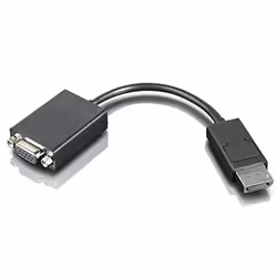 Lenovo 4X90F92980, VGA (D-Sub), DisplayPort, Male, Female, Black, 1 pc(s)
