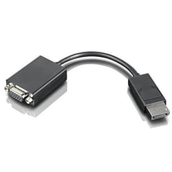 Lenovo 4X90F92980 video cable adapter VGA (D-Sub) DisplayPort Black
