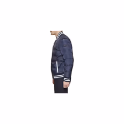 Tommy Hilfiger Men's Quilted Varsity Puffer Bomber  Midnight/Midnight