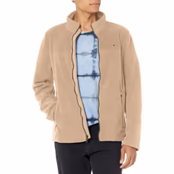 Tommy Hilfiger Men's Polar Fleece Jacket Tan XX-Large