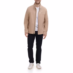 Tommy Hilfiger Men's Polar Fleece Jacket  Tan  XX-Large