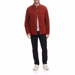 Tommy Hilfiger Men's Polar Fleece Jacket  Red  3X-Large