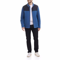 Tommy Hilfiger Men's Classic Zip Front Polar Fleece Jacket  Large  Nav