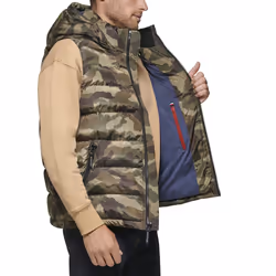 Tommy Hilfiger Men's Hooded Puffer Vest  Camouflage  X-Large