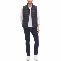 Tommy Hilfiger Men's Lightweight Ultra Loft Quilted Puffer Vest (Stand