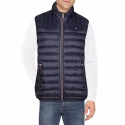 Tommy Hilfiger Men's Lightweight Ultra Loft Quilted Puffer Vest (Stand