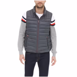 Tommy Hilfiger Men's Lightweight Ultra Loft Quilted Puffer Vest (Stand
