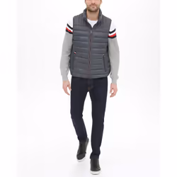 Tommy Hilfiger Men's Lightweight Ultra Loft Quilted Puffer Vest (Stand