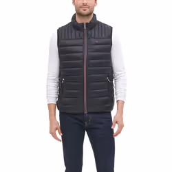 Tommy Hilfiger Men's Lightweight Ultra Loft Quilted Puffer Vest (Stand