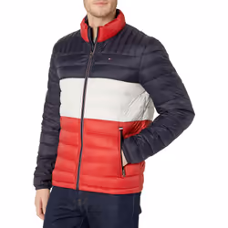 Tommy Hilfiger Men's Real Down Insulated Packable Puffer Jacket Port