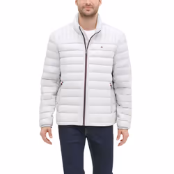 Tommy Hilfiger Men's Real Down Insulated Packable Puffer Jacket  Ice