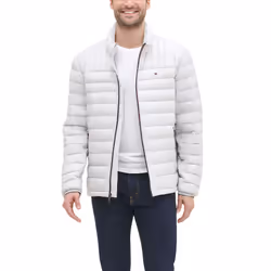 Tommy Hilfiger Men's Real Down Insulated Packable Puffer Jacket  Ice