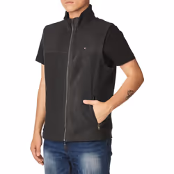 Tommy Hilfiger Men's Polar Fleece Vest charcoal X-Large