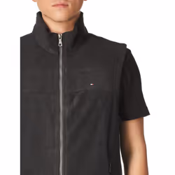 Tommy Hilfiger Men's Polar Fleece Vest  charcoal  Large