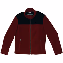 Tommy Hilfiger Mens Full Zip Jacket XX-Large Red/Black