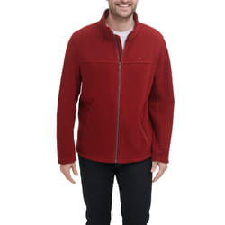 Tommy Hilfiger Men's Classic Zip Front Polar Fleece Jacket  Red  M