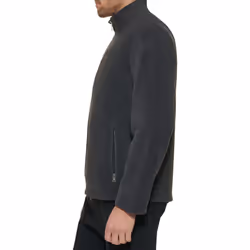 Tommy Hilfiger Men's Classic Zip Front Polar Fleece Jacket  Charcoal