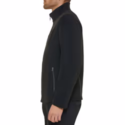 Tommy Hilfiger mens Classic Zip Front Polar Fleece Jacket  Black  Medi