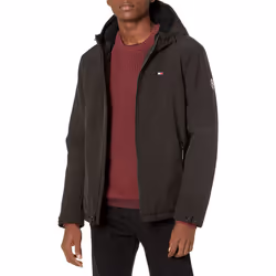 Tommy Hilfiger mens Soft Shell Sherpa Lined Performance Jacket  New Bl