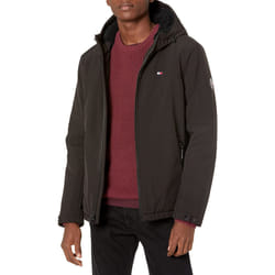 Tommy Hilfiger mens Soft Shell Sherpa Lined Performance Jacket  New Bl