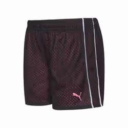 PUMA Little Girls' Active Double Mesh Short  Black  6X