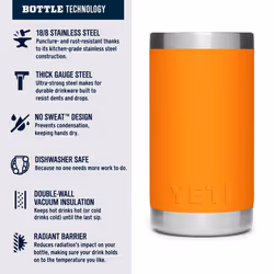 YETI Rambler Jr. 12 oz Kids Bottle  with Straw Cap  King Crab