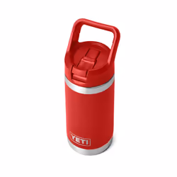 YETI Rambler Jr. 12 oz Kids Bottle  with Straw Cap  Rescue Red