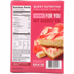 Quest Nutrition, Protein Bar, White Chocolate Raspberry, 12 Bars, 2.12 oz (60 g) Each