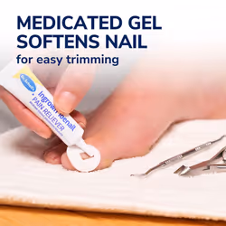 Dr. Scholl's INGROWN TOENAIL PAIN RELIEVER & TRIMMING KIT  0.3 oz // Only OTC Treatment Proven to Relieve Ingrown Toenail Pain - Includes Medicated Ge